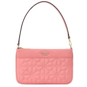 kate spade Pink Quilted Leather Wristlet Shoulder Bag